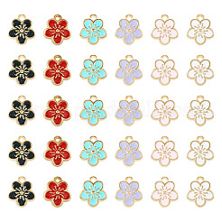 30 pièces 6 couleurs breloques en alliage&nbsp;ENAM-TA0001-76