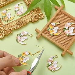 20шт 2 цвета сплава эмалевые подвески&nbsp;ENAM-CJ0003-84