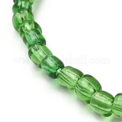 Эластичный браслет из синтетического гематита и бисера&nbsp;BJEW-JB09612