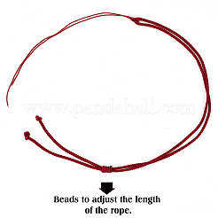 7 collier en nylon tressé réglable de 7 couleurs&nbsp;MAK-GF0001-04
