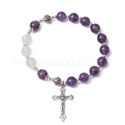 3 braccialetti di perline di pietre preziose miste naturali&nbsp;BJEW-TA00564