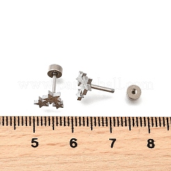 Серьги-гвоздики из нержавеющей стали 304&nbsp;EJEW-H161-01P-B