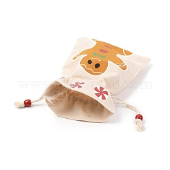 Сумка из хлопчатобумажной ткани с рождественской тематикой&nbsp;LS-ABAG-H104-A03