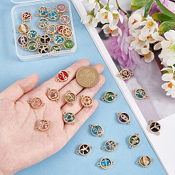 36 шт. 18 стиля стеклянных соединительных подвесок&nbsp;GLAA-PH0002-80