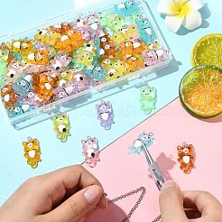 70шт 7 цвета светящиеся прозрачные подвески из смолы&nbsp;FIND-CJ0004-53