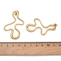Boucles d'oreilles à clous irrégulières en acier inoxydable 304 pour femmes&nbsp;SA-CBA5E34-01A-G