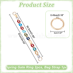 1 sangle de sac en résine et chaîne en aluminium&nbsp;FIND-WR0007-84