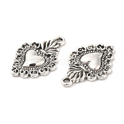 Tibetischer stil Aluminium Anhänger & Charms&nbsp;X-PALLOY-R143-16AS