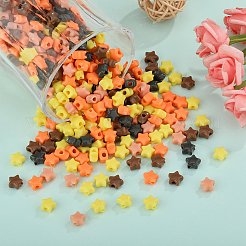 1200pcs 5 Farben undurchsichtige Acrylperlen&nbsp;MACR-SZ0001-88
