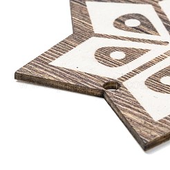Décorations de grand pendentif en bois sur le thème de noël&nbsp;WOOD-L011-B05