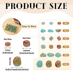 60 г 6 стиля прозрачных акриловых бусин&nbsp;TACR-TA0001-63B