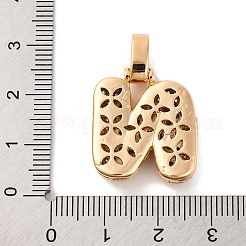 Colgante micropavé cubic zirconia de latón&nbsp;KK-C076-29N-G01