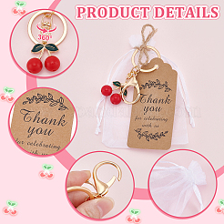 30шт. акриловые брелки-подвески в виде вишни&nbsp;KEYC-TW00001