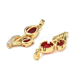 Латунные микро проложить кубического циркония подвески&nbsp;KK-G533-04G-03