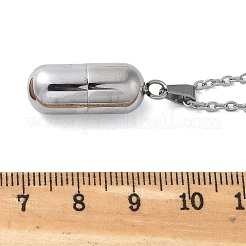 Ожерелья в форме флаконов духов из нержавеющей стали 304&nbsp;STAS-Z106-01P