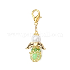 Decorazioni pendenti con perline di semi in acrilico luminoso e vetro fatte a mano&nbsp;HJEW-MZ00379-03