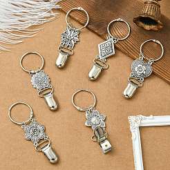 6 шт. 6 стиля зажим для шляпы из сплава для путешествий&nbsp;FIND-CJ0004-02