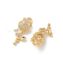 Латунные микро проложить кубического циркония подвески&nbsp;KK-Z136-35G-02