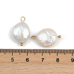 Natürliche Süßwasserperlen-Keshi-Perlenanhänger&nbsp;STAS-D378-08B-G