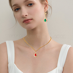 10 шт. 10 цвета латунные подвески с микропаве и кубическим цирконием&nbsp;KK-HS0015-60