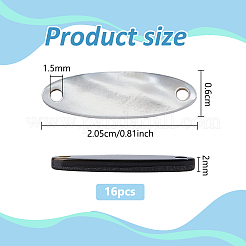 16 Stück natürlicher schwarzer Lippenmuschel-Verbinderanhänger&nbsp;FIND-BC0019-96B