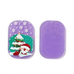 Weihnachtliche durchscheinende bedruckte Acrylanhänger&nbsp;SACR-G019-B01