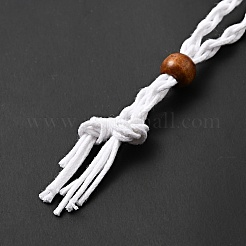 Cordon de cire tressé pochette en macramé fabrication de collier&nbsp;NJEW-J007-02