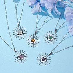 Ожерелья из нержавеющей стали&nbsp;NJEW-JN04834