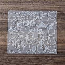 Силиконовые Молды для изготовления подвесок своими руками в форме кошки.&nbsp;DIY-F161-01B