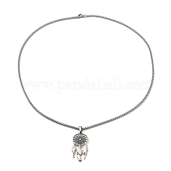 Не тускнеющие подвески из нержавеющей стали 201&nbsp;LS-NJEW-M212-01C-P