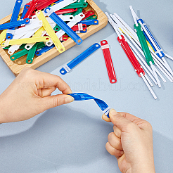 150 pz fermagli per documenti in plastica a 2 fori&nbsp;DIY-FH0010-71