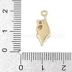 Латунные микро проложить кубического циркония подвески&nbsp;KK-I352-34G-01