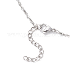 Изготовление ожерелий-мешочков из нержавеющей стали 304 для самородков драгоценных камней&nbsp;NJEW-JN05526-01