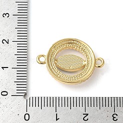 Anello con micro pavé di ottone placcato a cremagliera con zirconi trasparenti e ciondoli con connettore a occhio di cavallo&nbsp;KK-K385-98G-02