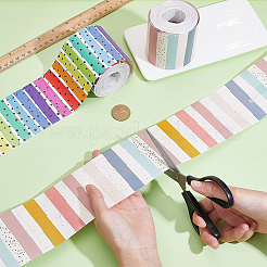 2 рулон 2 видов декоративных наклеек из мелованной бумаги&nbsp;DIY-AR0005-16