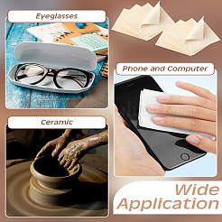 20 шт. замшевая полировальная салфетка&nbsp;AJEW-LP0004-09