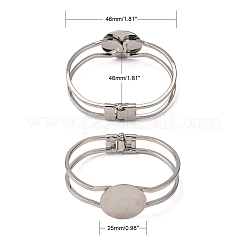 Accessoire de bricolage de bracelet en laiton&nbsp;X-BJEW-K156-01P