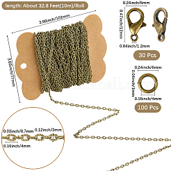 Kits de fabrication de colliers et de chaînes en fer à faire soi-même&nbsp;DIY-SC0029-14D
