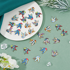 40шт 5 цвета подвески из сплава с покрытием стойки&nbsp;FIND-DC0005-46