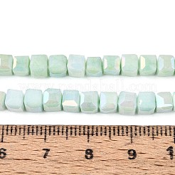 Антикоррозийные гальванические стеклянные бусины&nbsp;GLAA-T025-4mm-10C