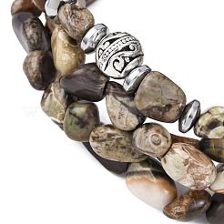 Браслеты из сплава и натуральных драгоценных камней с бусинами для мужчин и женщин&nbsp;BJEW-JB12568