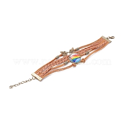 Браслет радужной гордости&nbsp;LS-BJEW-F426-01C