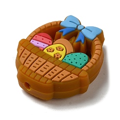 Пасхальные силиконовые фокусные бусины&nbsp;SIL-A006-08B