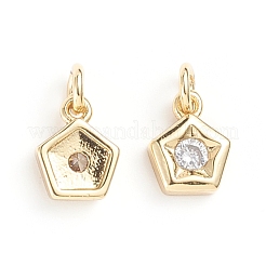 Colgante micropavé cubic zirconia de latón&nbsp;X-ZIRC-G165-06G
