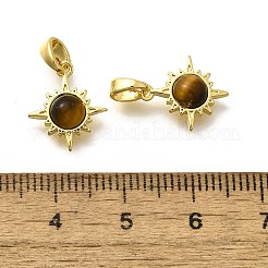 Натуральные солнечные талисманы из тигрового глаза&nbsp;KK-K398-21G