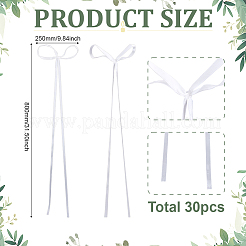 30 шт. односторонняя атласная полиэстеровая лента-бантик&nbsp;HJEW-ME00051