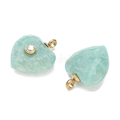 Pendenti sfaccettati in amazzonite naturale&nbsp;GG-CBA50CD-04G-01
