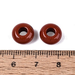 Natürliche rote Jaspis europäischen Perlen&nbsp;G-Q602-04F