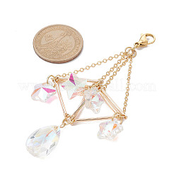 Украшение из латунного мешочка с подвеской&nbsp;HJEW-TA00085