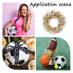 4 рулон 4-х видов полиэстеровой спортивной ленты с принтом в виде мяча&nbsp;OCOR-GF0004-31B